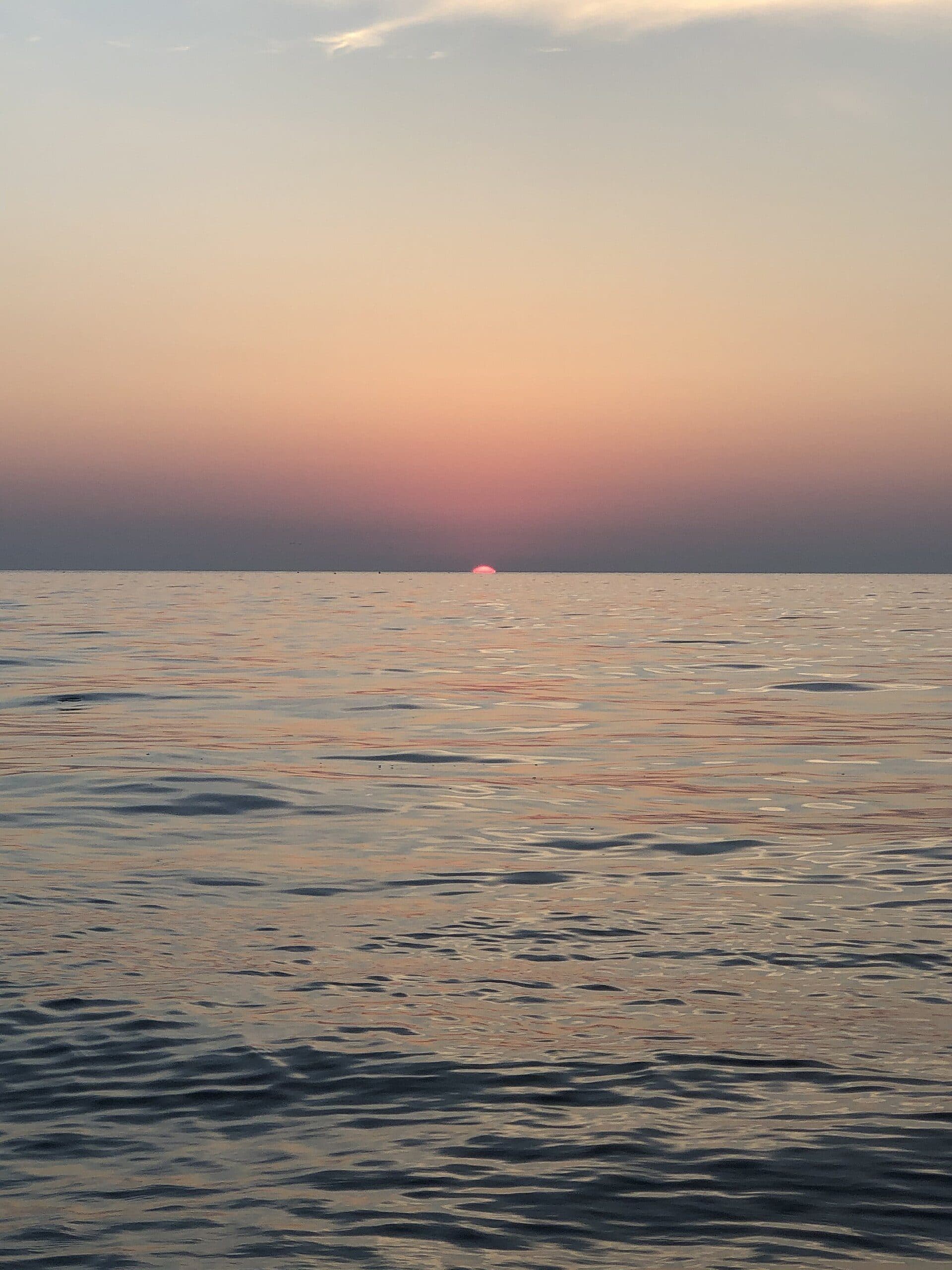 Coucher de soleil sur la mer Noire
